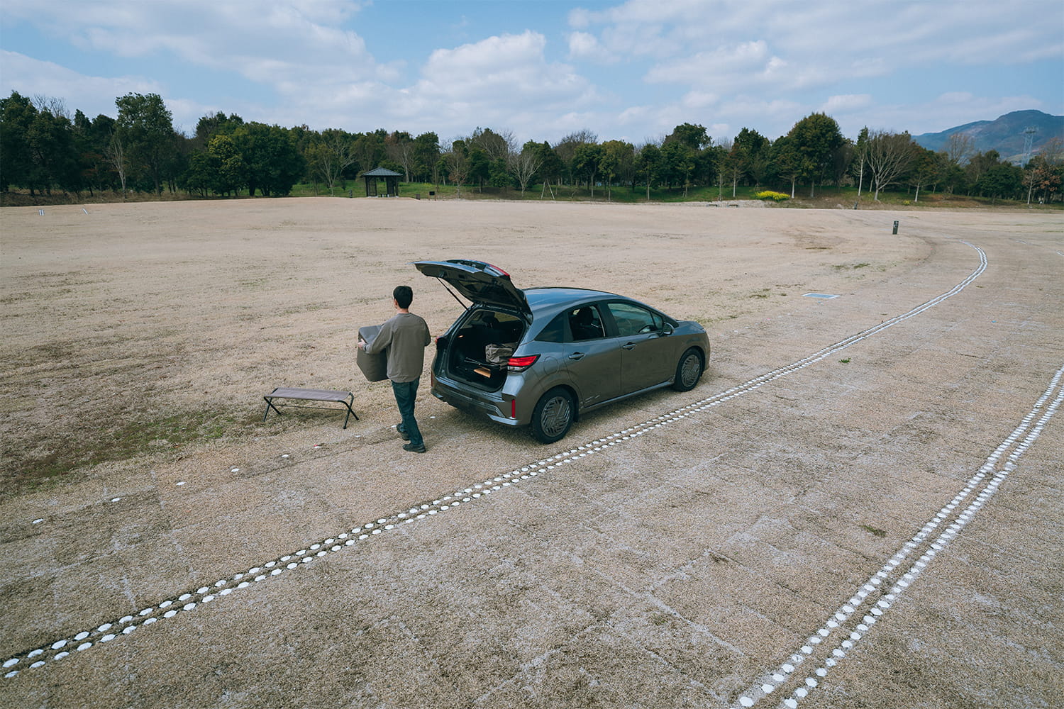 荷下ろしエリア(北口キャンプフィールド)