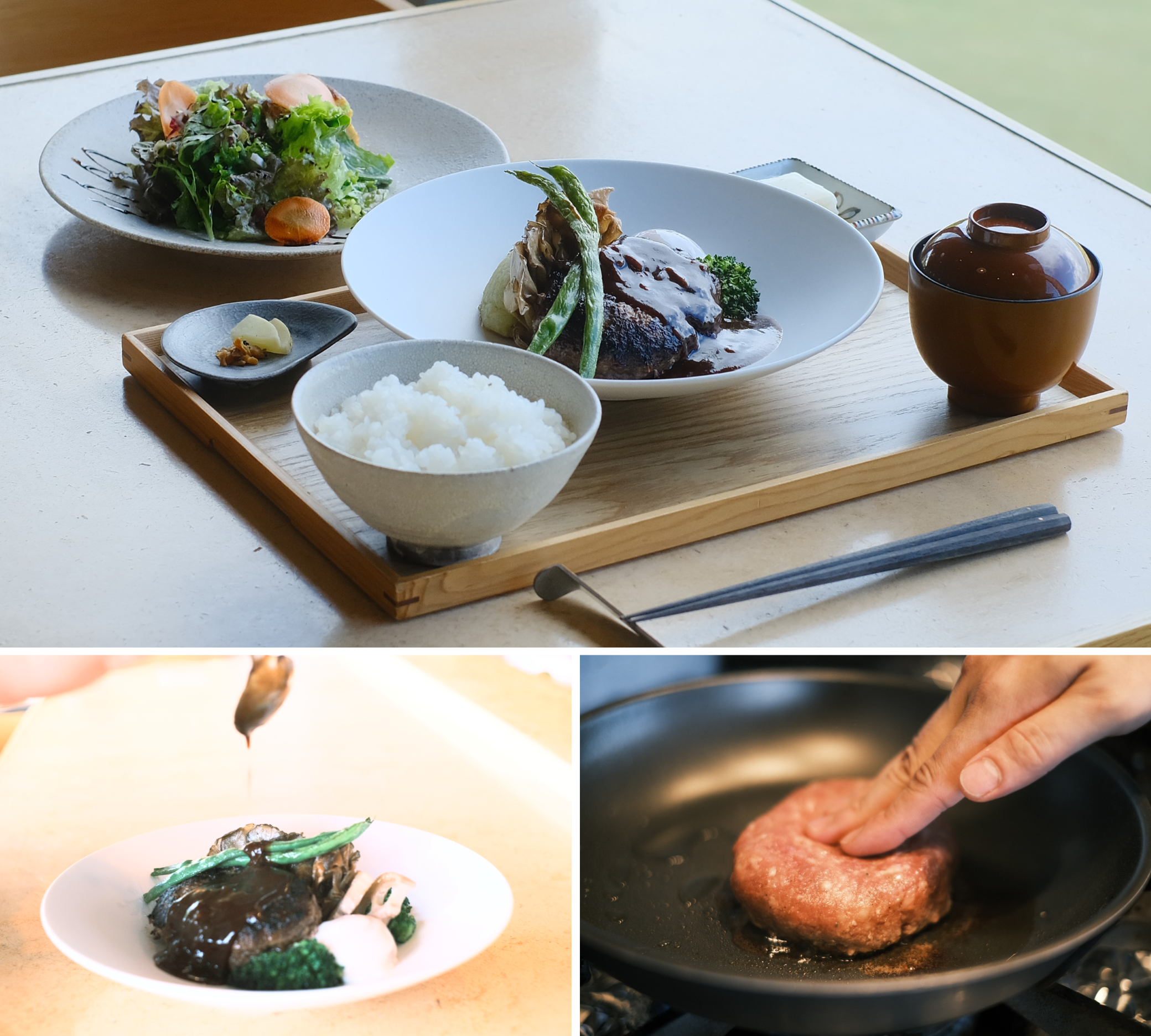 Restaurant雪峰】佐渡牛ハンバーグ御膳のご紹介 | Snow Peak Restaurant雪峰】佐渡牛ハンバーグ御膳のご紹介 | Snow Peak
