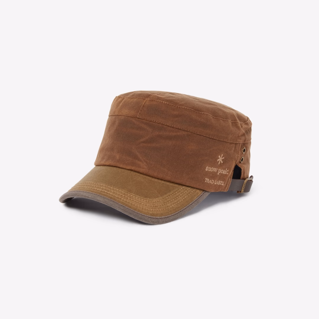 Oiled Military Cap BROWN