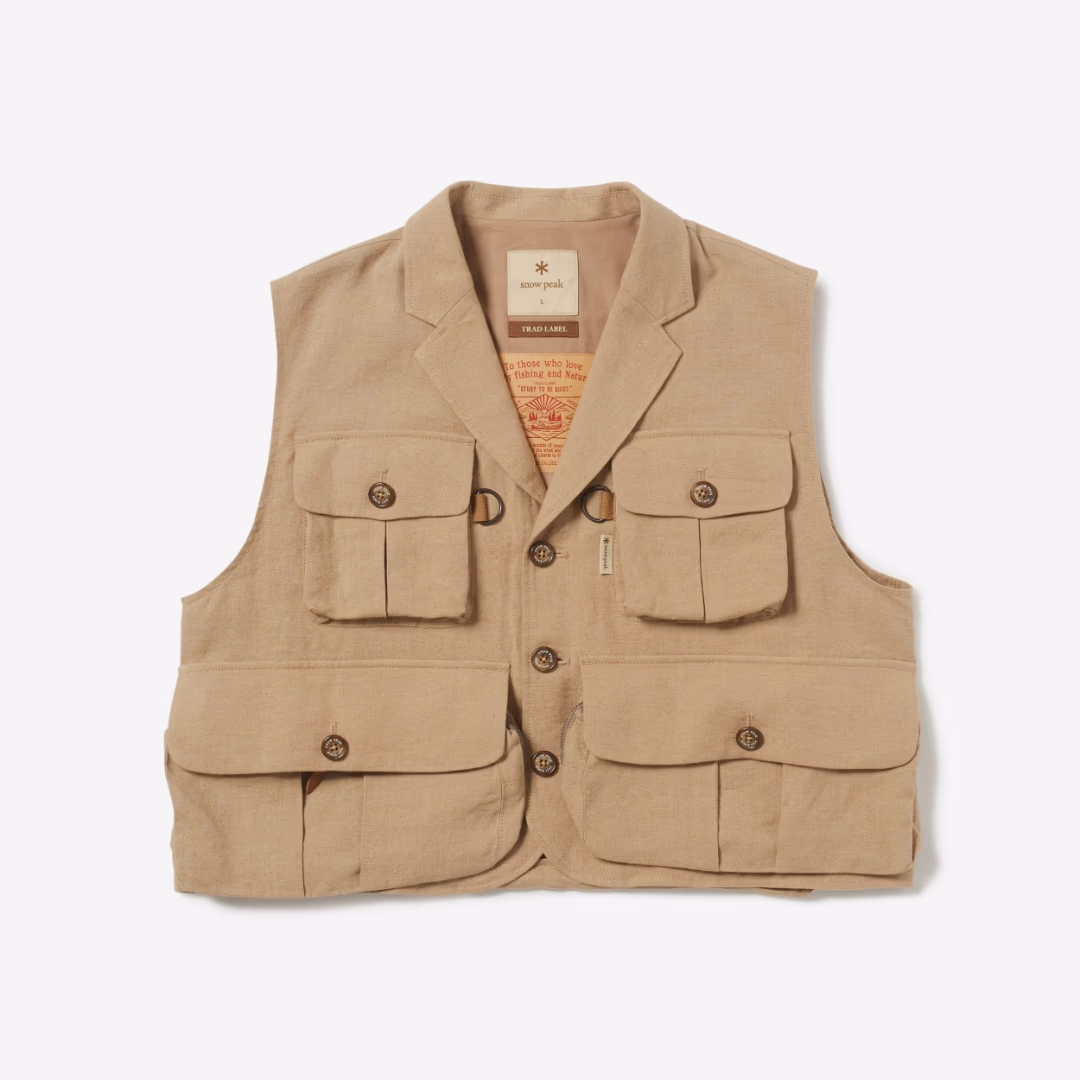 Tailored Fishing Vest BEIGE