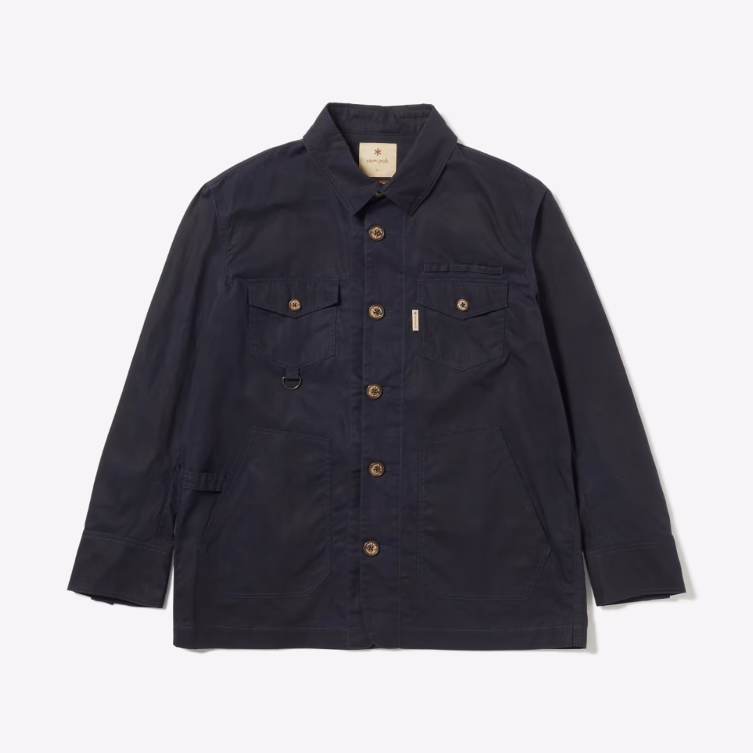 Waxed Cotton Coverall Jacket DARK NAVY