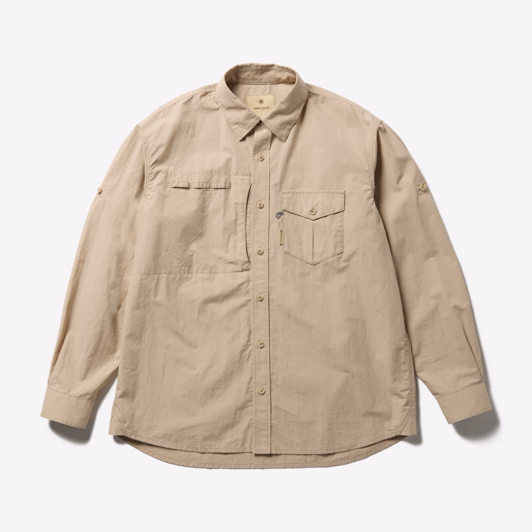 Antique Dyed Fishing Shirt LIGHT BEIGE
