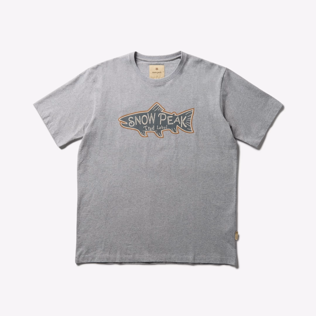 Trad Label Trout Light T-Shirt M.GREY
