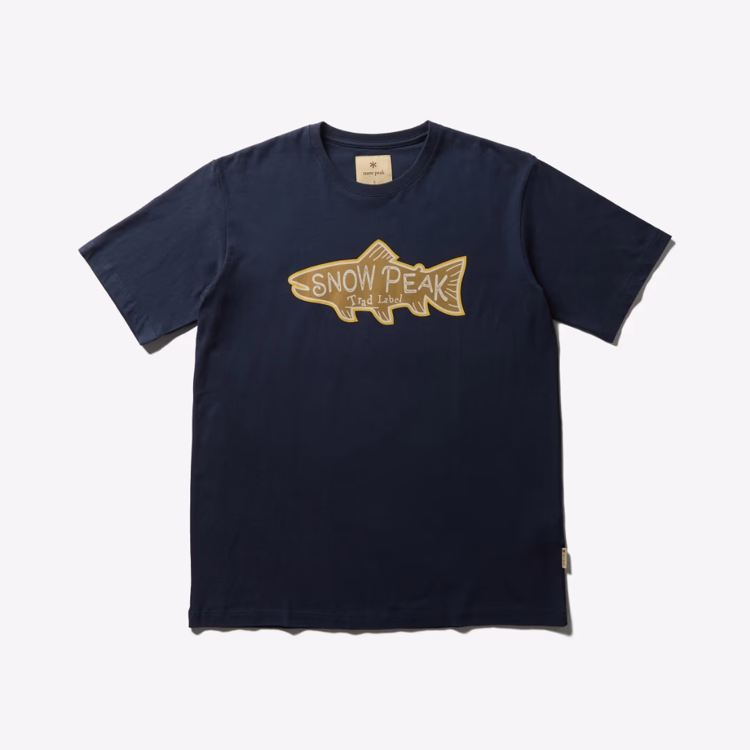 Trad Label Trout Light T-Shirt INDIGO