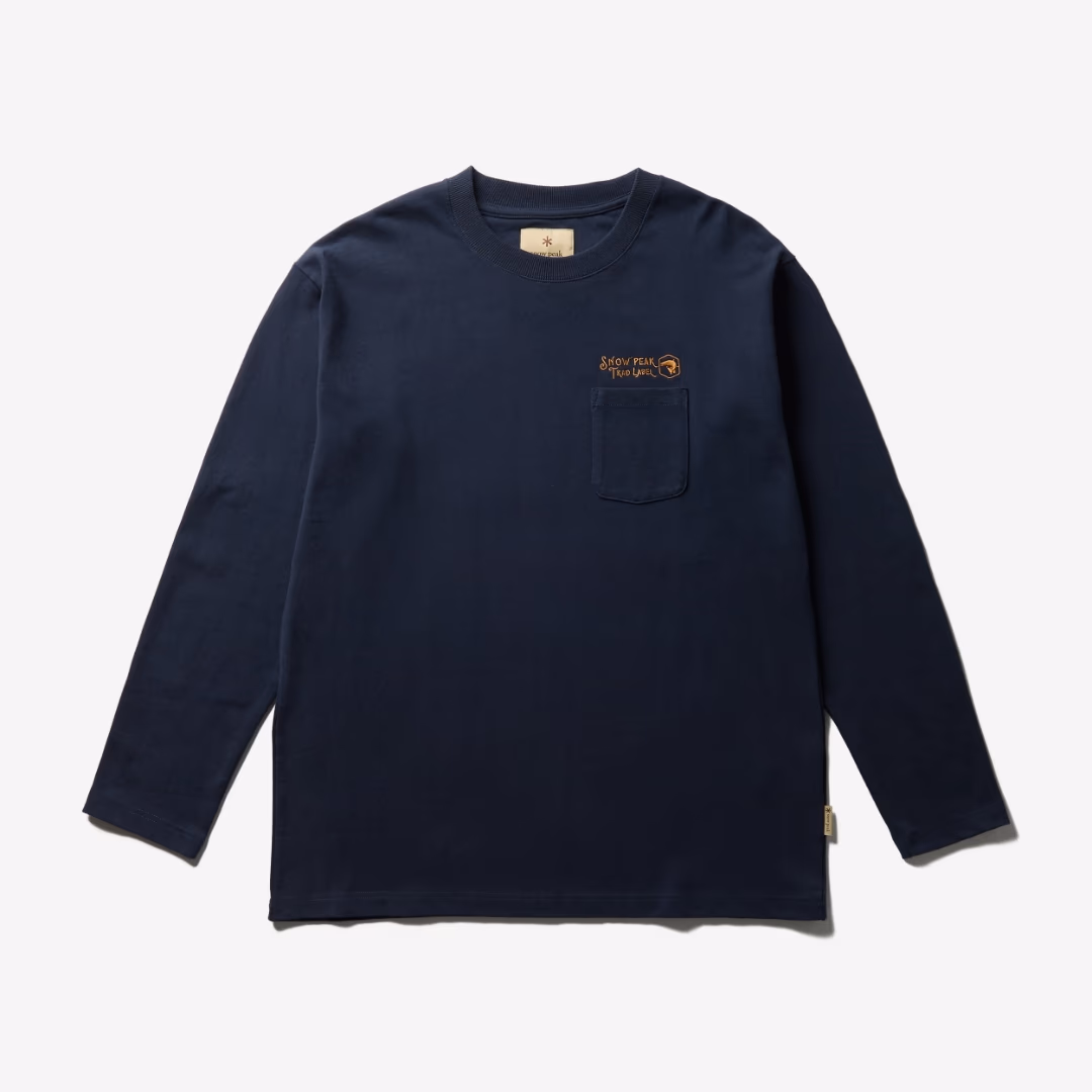 Trad Label Pocket L/S Heavy T-Shirt INDIGO