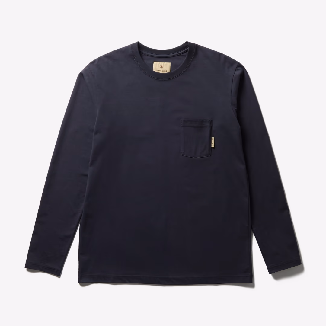 Trad Label Sunset Plating L/S T-Shirt NAVY