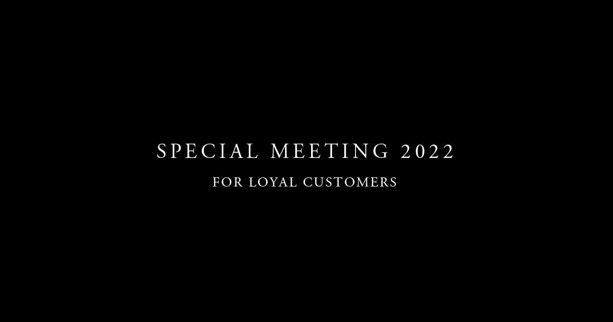 Snow Peak SPECIAL MEETING 2022 FOR LOYAL CUSTOMERS 