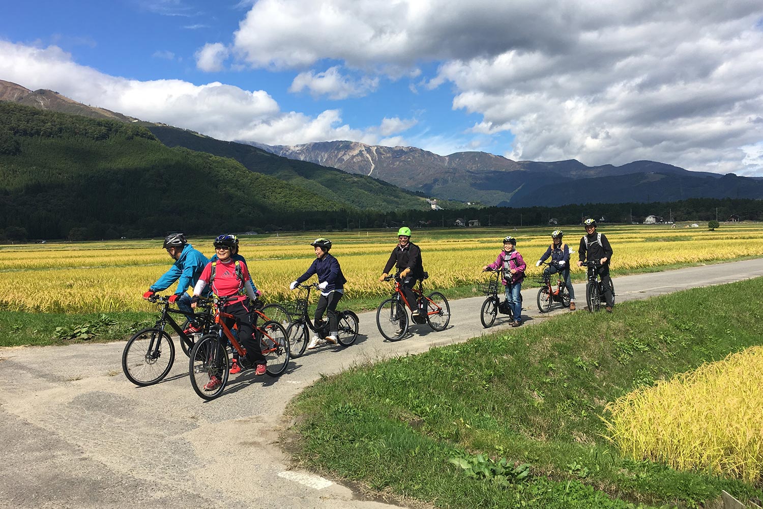 電動自転車で白馬村を散策お子様もご参加OK！