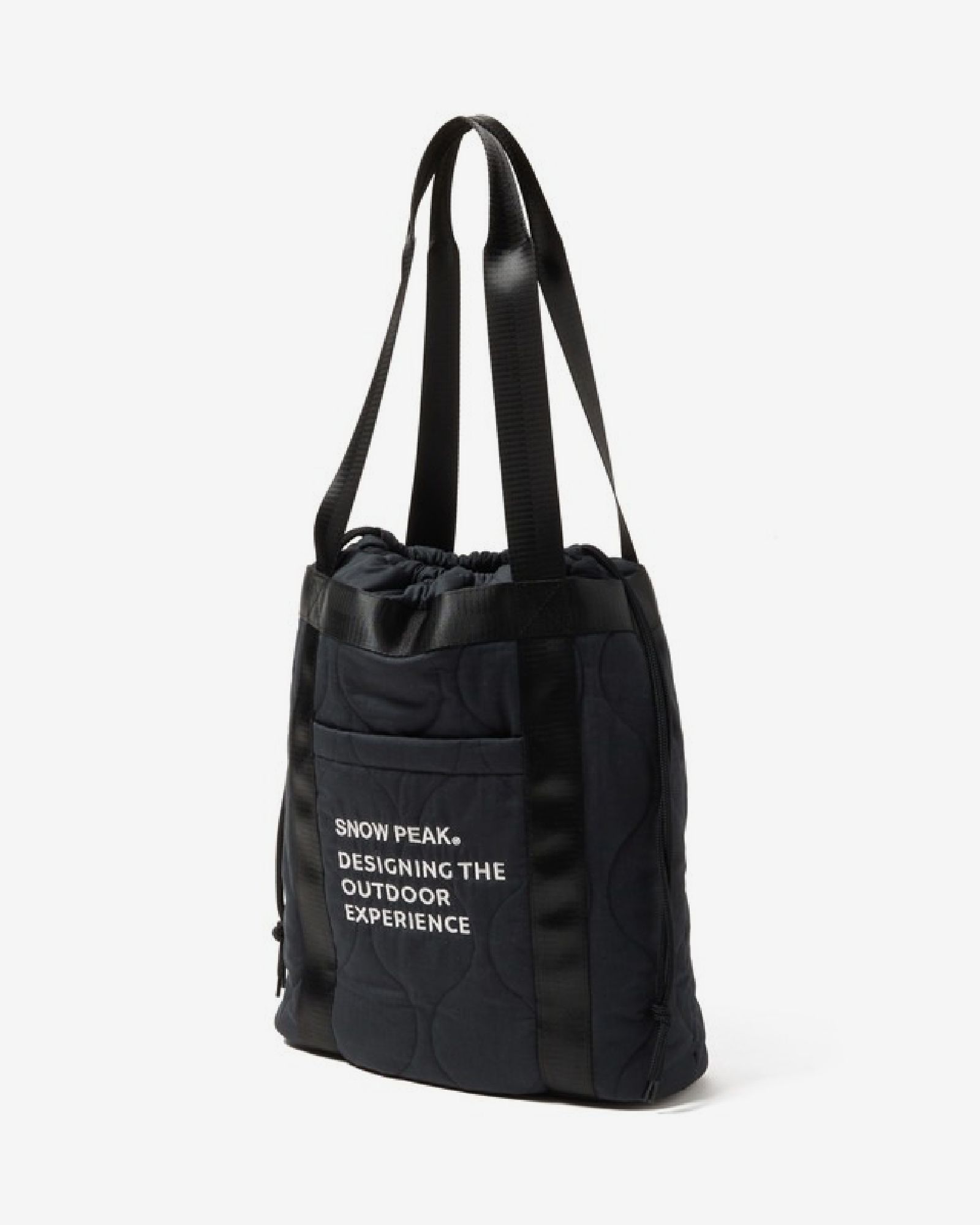 Quilted Ripstop Tote BLACK