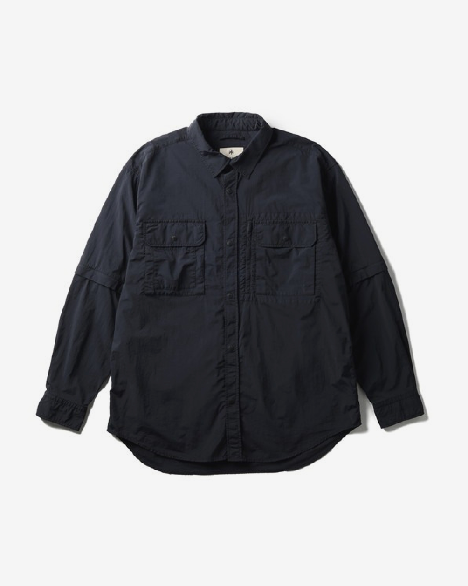 Garment Dyed Convertible Shirt BLACK