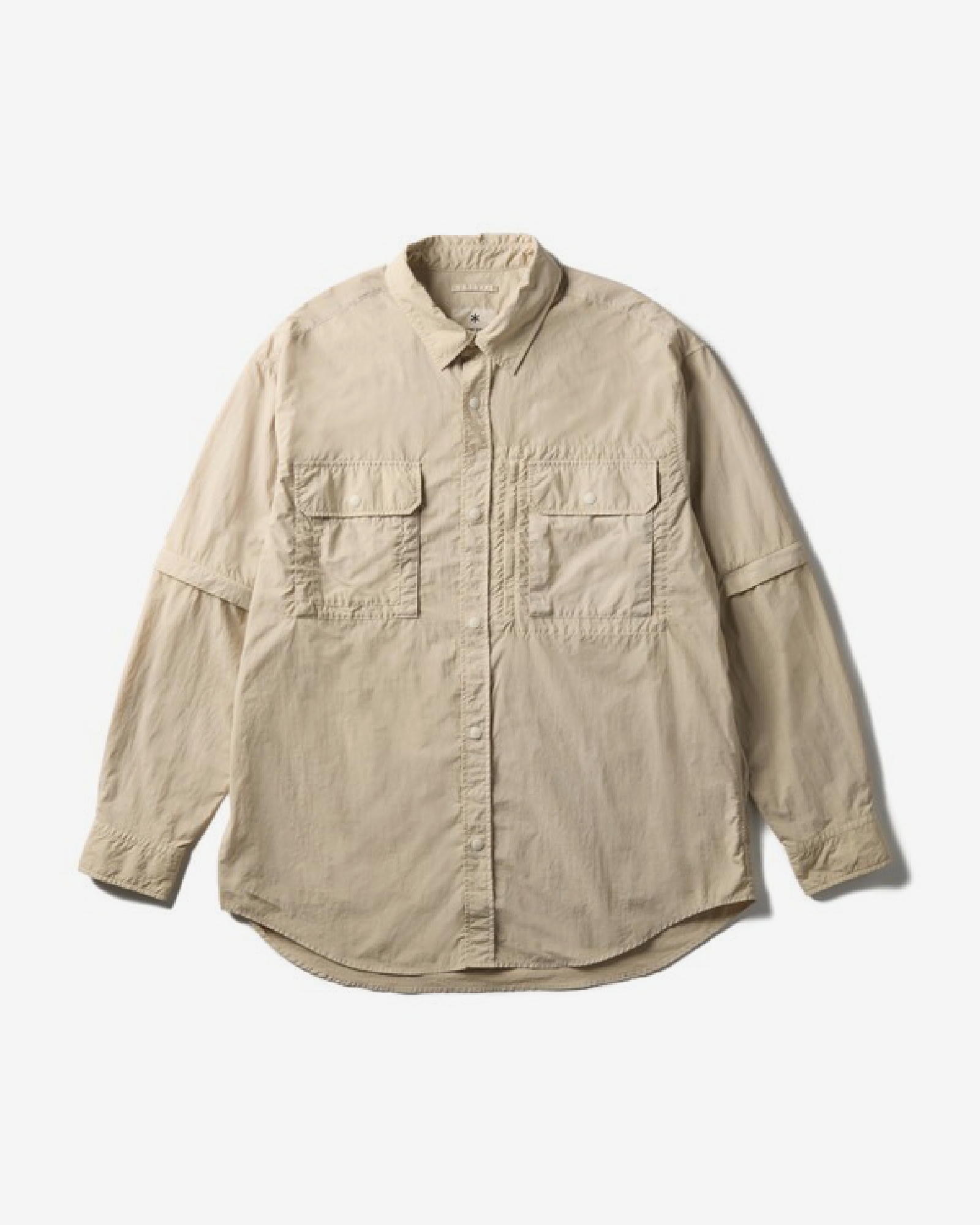 Garment Dyed Convertible Shirt IVORY