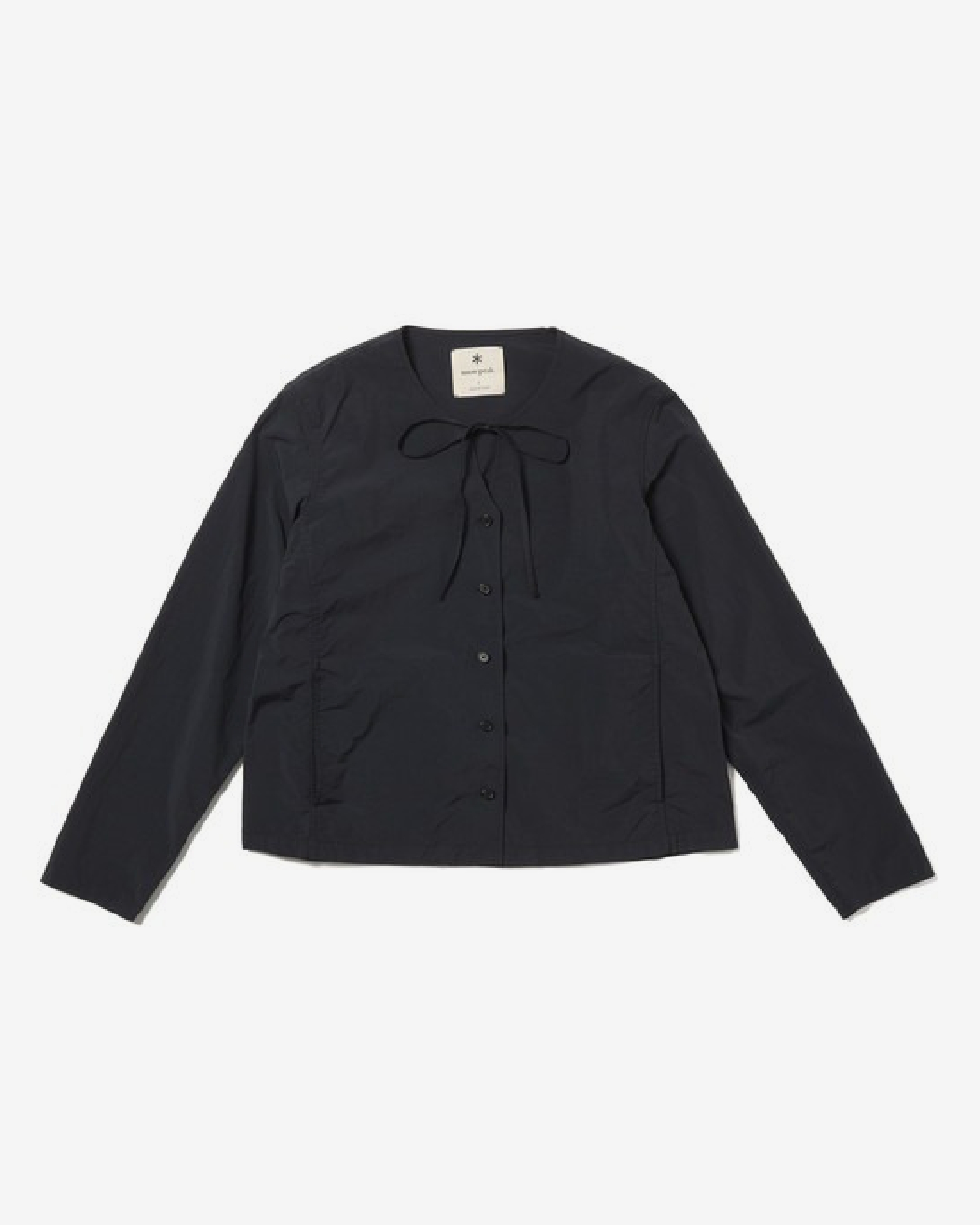 Garment Dyed Blouse BLACK