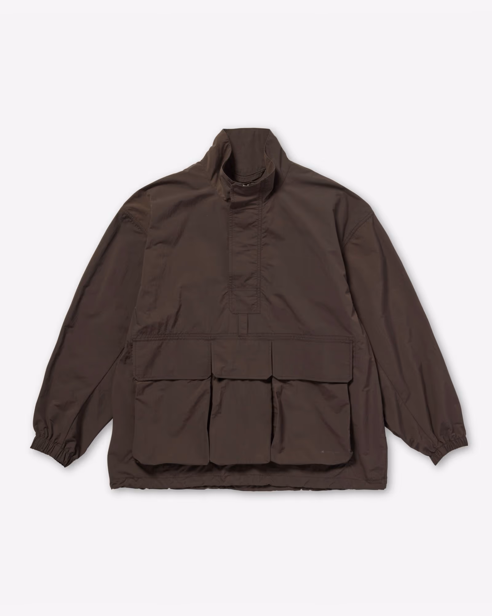 Nylon Double Rip Anorak DARK BROWN