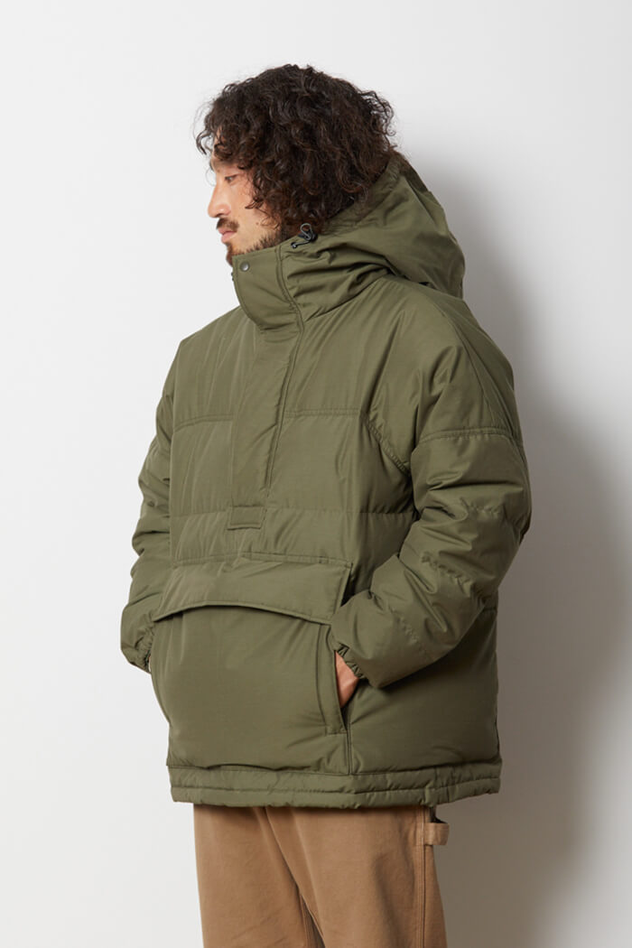 スノーピーク 焚き火ダウン FR Down Brown Pullover M