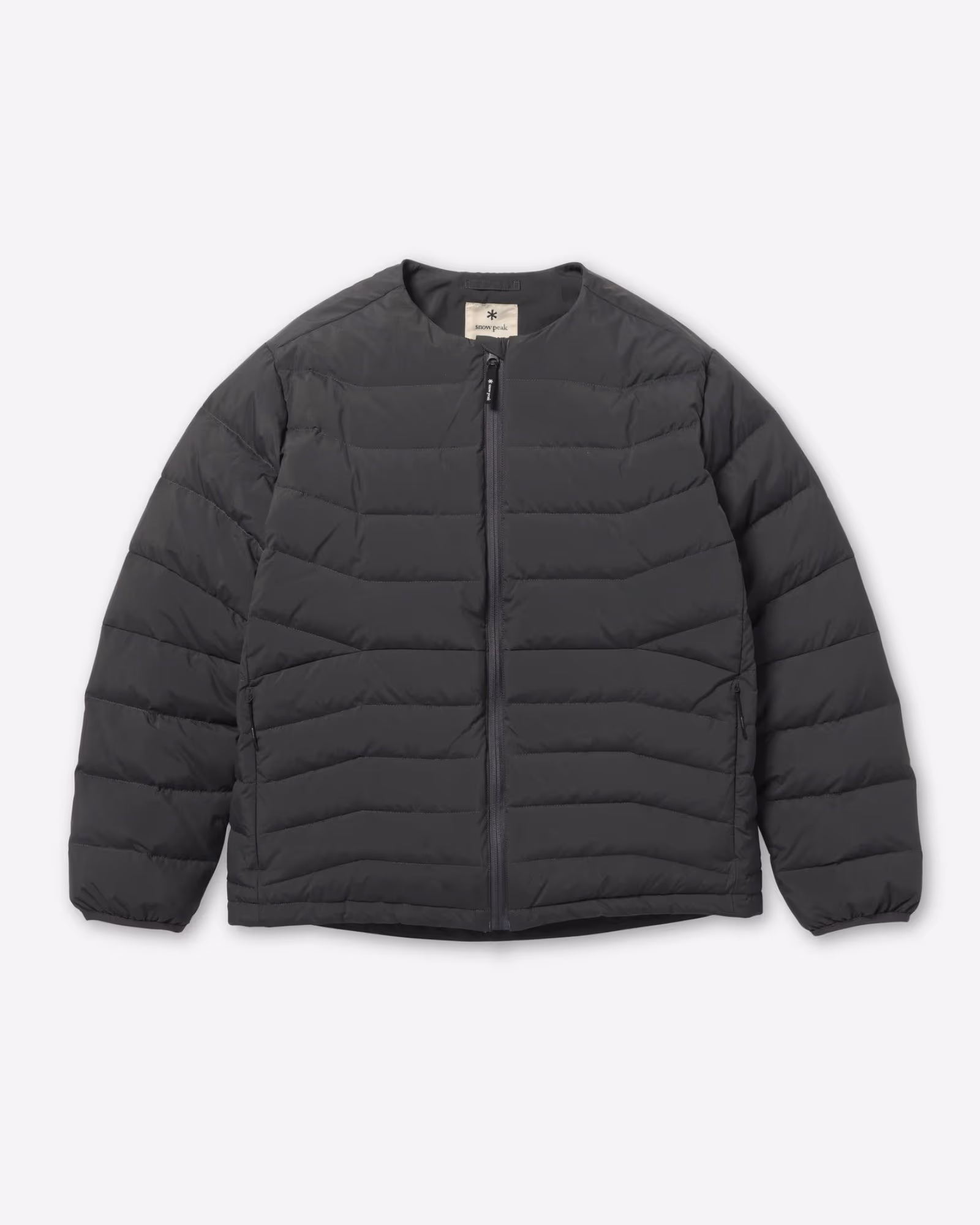 Middler Down Collarless Jacket CHARCOAL