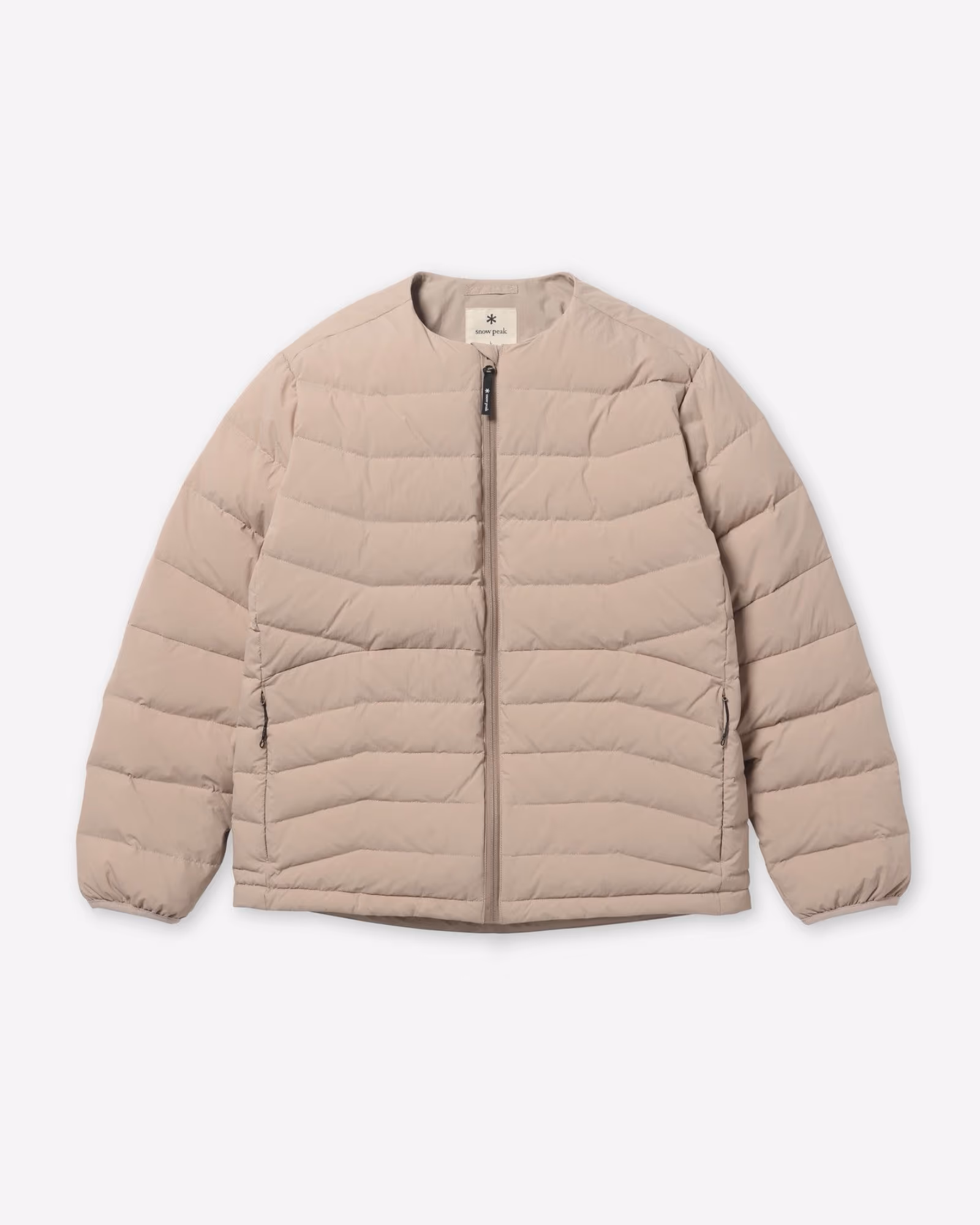Middler Down Collarless Jacket LIGHT BROWN