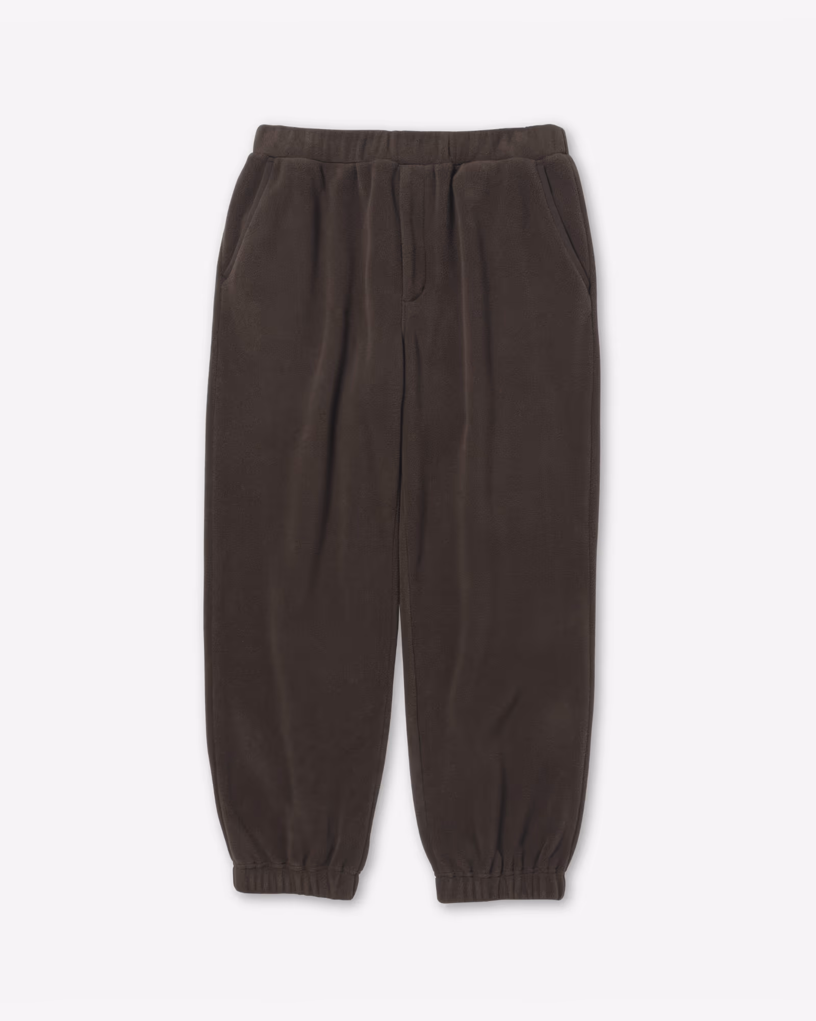 Water-Repellent Fleece Pants DARK BROWN