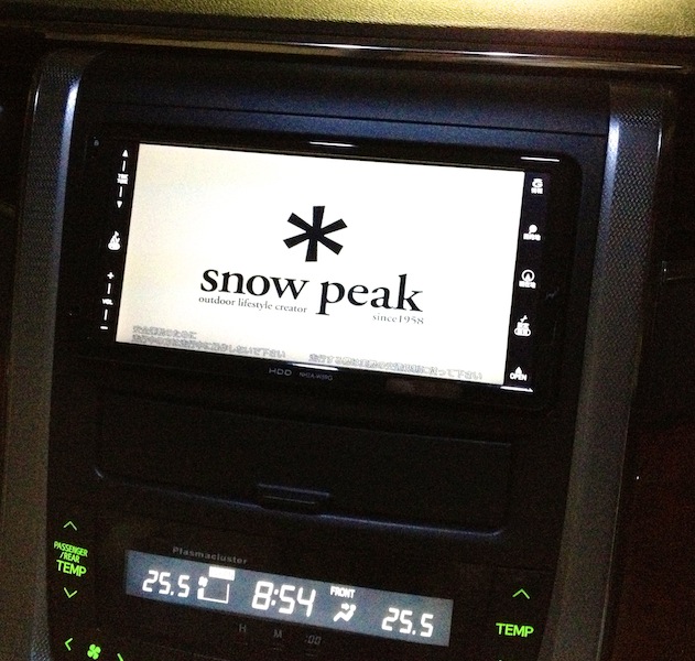 Snow Peak Club ナビ起動画面変更